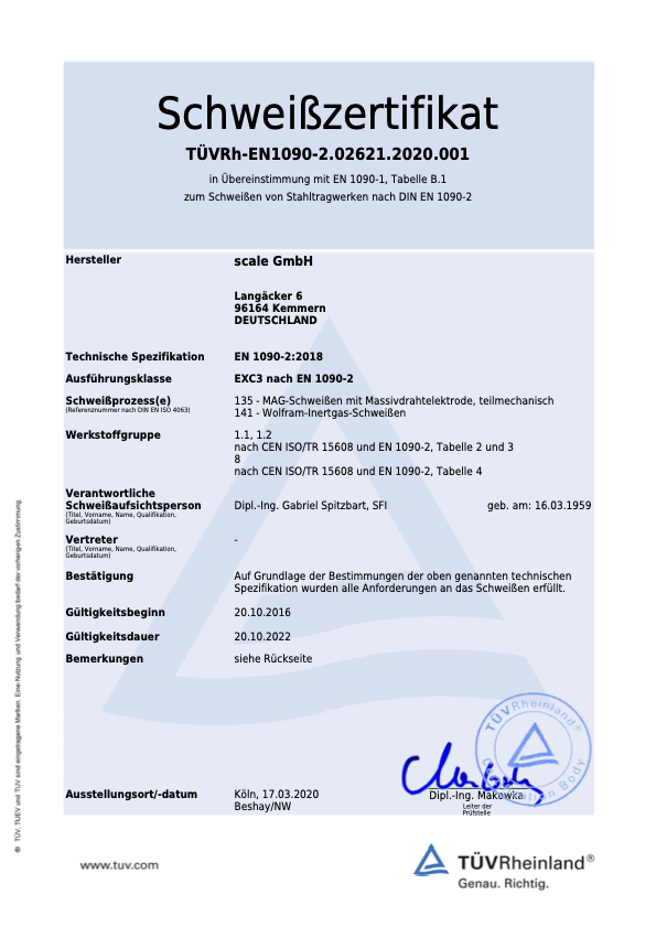 Schweizertifikat TUVRh EN1090 2026212020 1